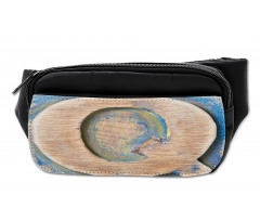 Q Uppercase Worn Wood Bumbag