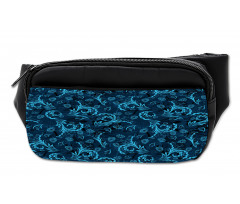 Damask Inspired Abstract Bumbag