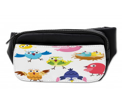 Funny Birds Sun Cartoon Bumbag