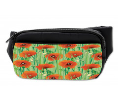 Poppy Flowers Field Bumbag