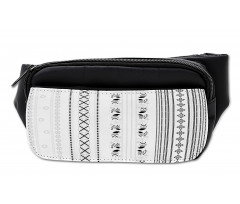 Eastern Style Vertical Stripes Bumbag