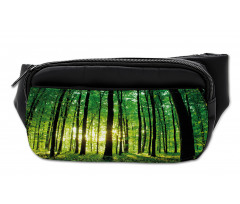 Green Woodland Sunrise Bumbag