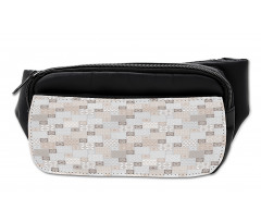 Oriental Checkered Motif Bumbag