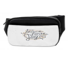 Lettering Love Joy Words Bumbag