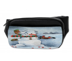 Watercolor Xmas Winter Bumbag