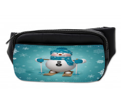 Skiing Snowflakes Fun Bumbag