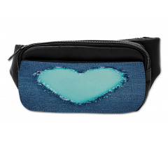 Denim Heart Love Bumbag