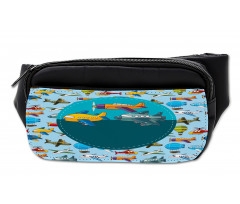 Cartoon Airplanes Bumbag