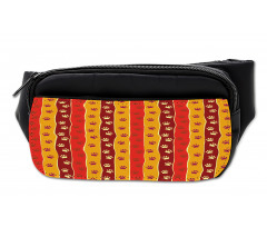 Cat Dog Paw Trace Pattern Bumbag