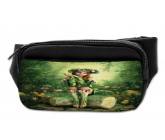 Elf Girl with Wreath Tree Bumbag