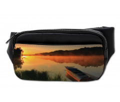 Boat on Misty Shoreline Bumbag