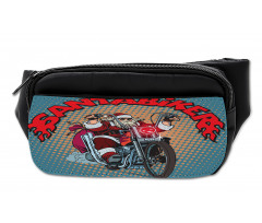 Pop Art Retro Biker Santa Bumbag