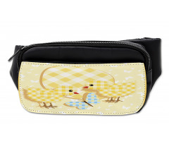 Plaid Patterned Animals Bumbag