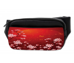 Abstract Sunset and Sakura Bumbag