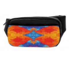 Contemporary Blue Orange Bumbag