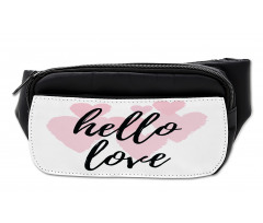 Romantic Phrase Hearts Bumbag