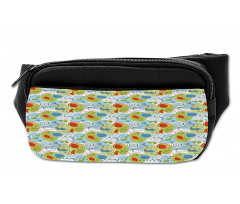 Whimsical Doodle Swirls Bumbag