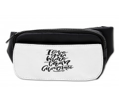 Chocolate Phrase Bumbag