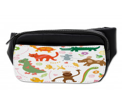 Jolly Cartoon Animals Bumbag