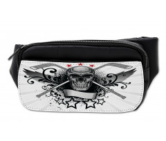 Skull with Sticks Stars Bumbag