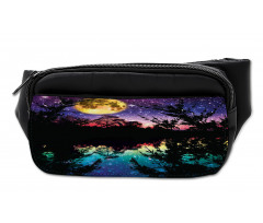 Night Sky Trees Bumbag