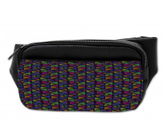 Striped Triangle Shapes Bumbag