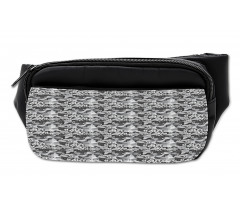 Greyscale Bloom Motifs Bumbag