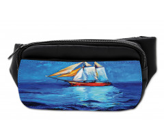 Oil Paint Style Sailship Bumbag