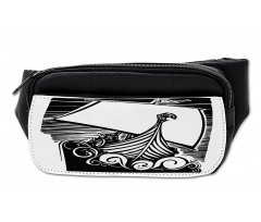 Viking Longboat on Waves Bumbag