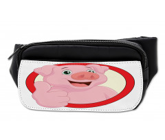 Pig Mascot Thumbs Bumbag