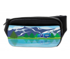 Cartoon Lake Landscape Bumbag