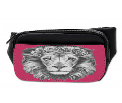 Wild Animal Floral Wreath Bumbag