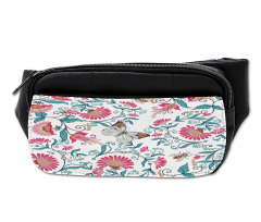 Vintage Floral Art Insects Bumbag