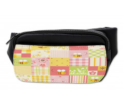 Floral and Geometric Tiles Bumbag