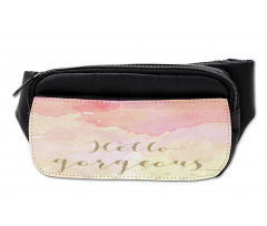 Pink Watercolor Bumbag