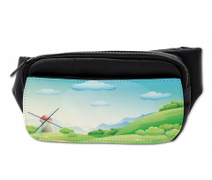 Cartoon Country Landscape Bumbag