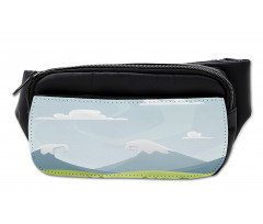 Cartoon Mountains Idyllic Bumbag