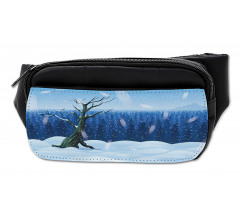 Cold Snowy Landscape Bumbag