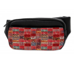 Ethnic Ornamental Squares Bumbag