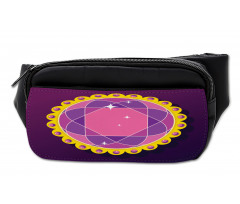 Abstract Round Gem Bumbag