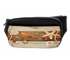 Rustic Board Seashells Bumbag