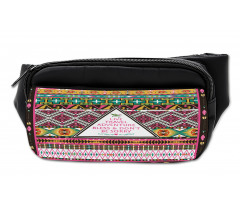 Folkloric Ornaments Boho Bumbag