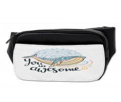 Whale Waves Pastel Bumbag