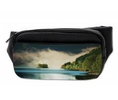 Foggy Mountain Reflection View Bumbag