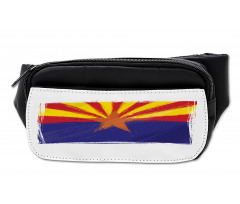 Grunge Design State Flag Bumbag