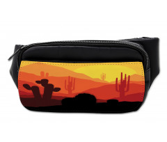 Western Cactus Silhouettes Bumbag