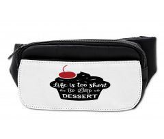 Pastry Silhouette Words Bumbag