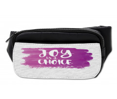 Joy is a Choice Words Art Bumbag