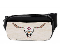 Tribal Bull Skull Folkloric Bumbag