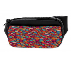 Abstract Warm Tone Waves Bumbag